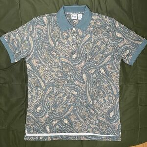 Like New Paisley Golf Polo